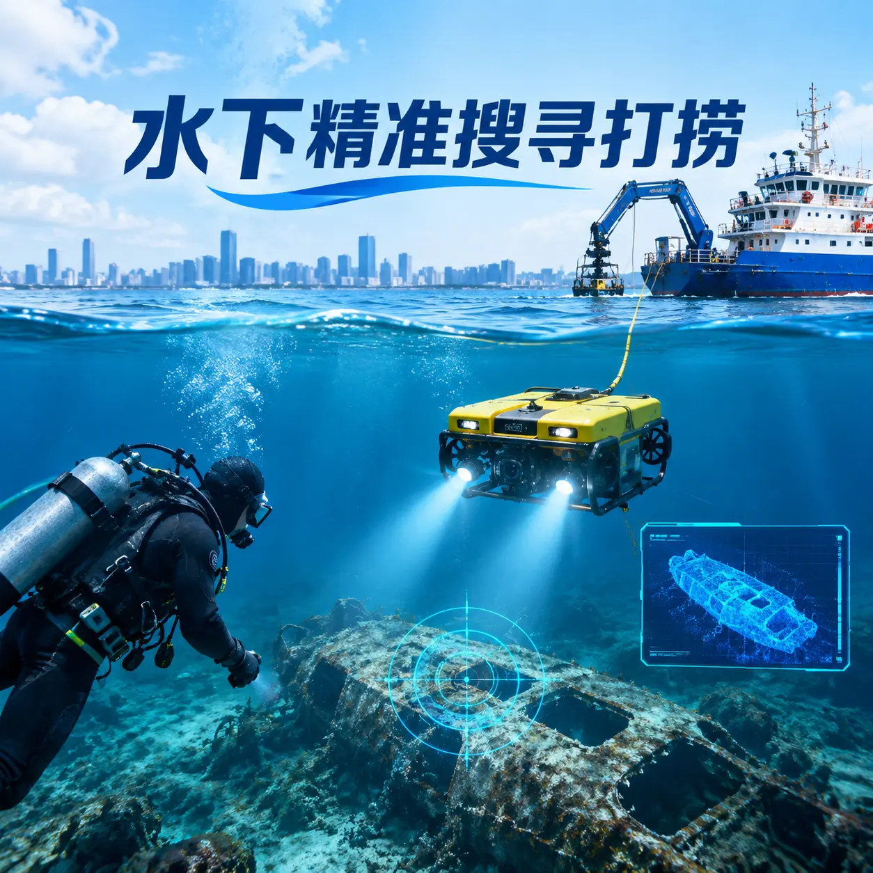 巴马水下精准搜寻打捞